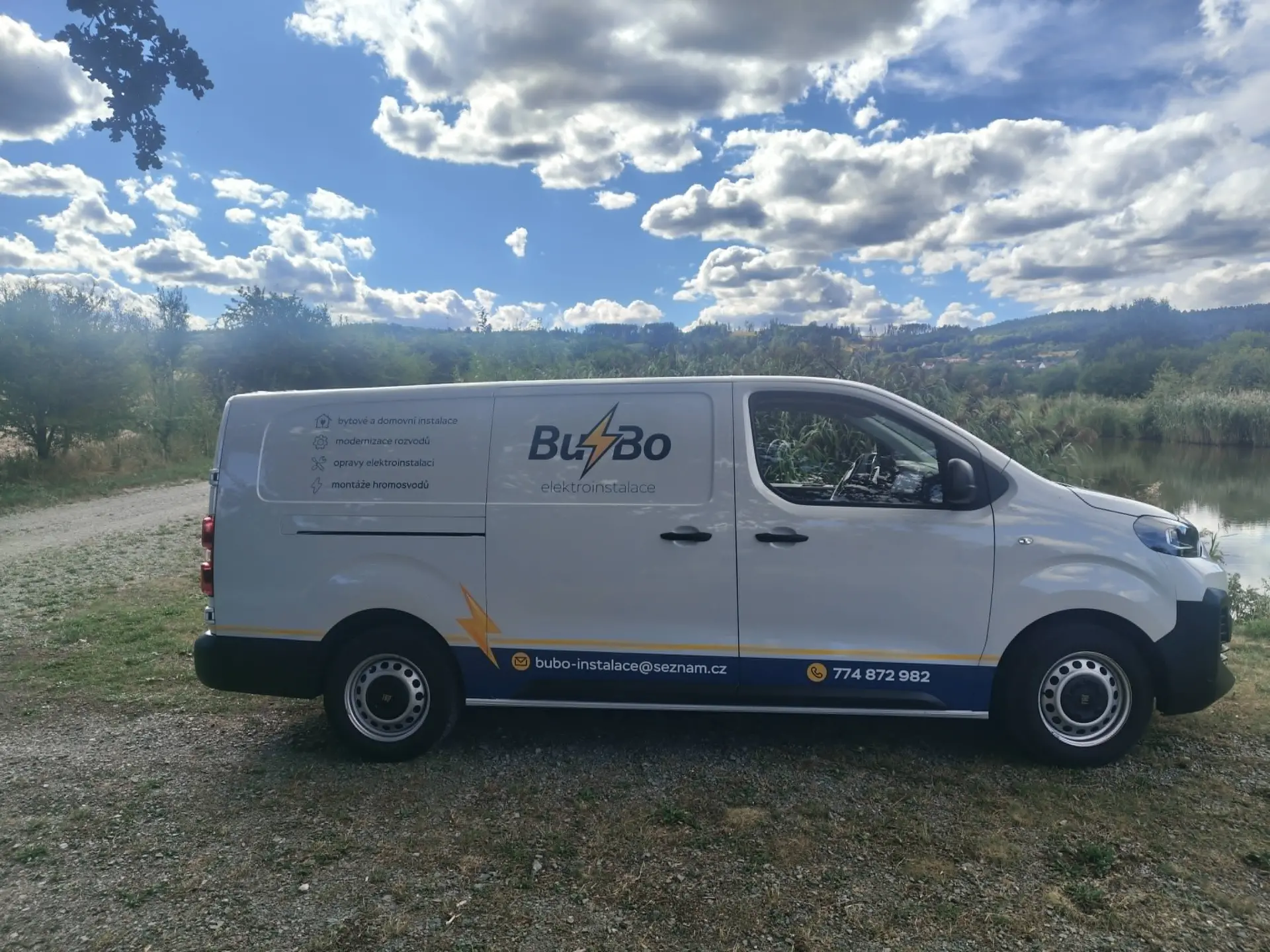 Elektrikář Boskovice – servisní vůz Elektroinstalace BuBo