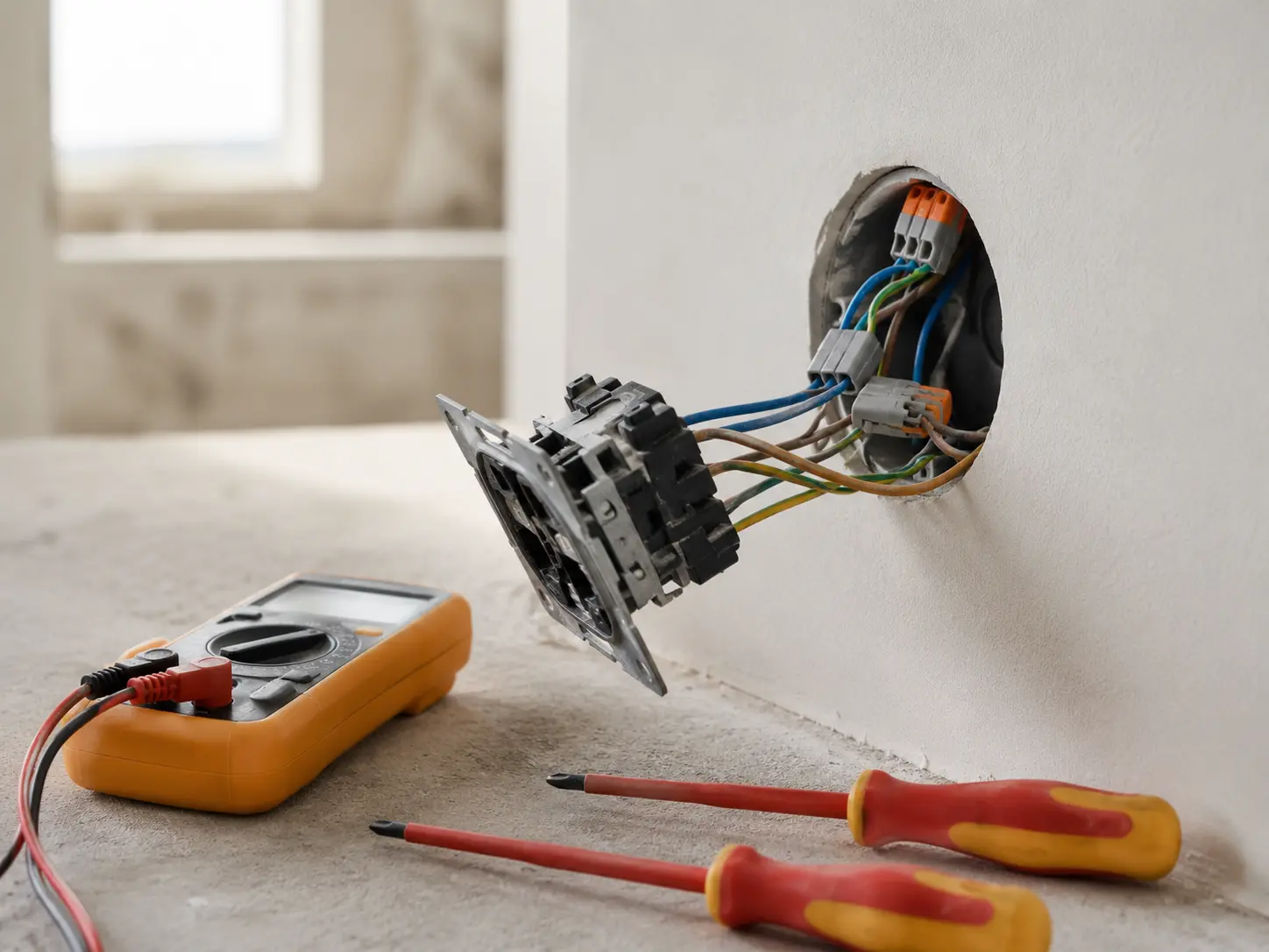 Elektrikář Boskovice při kontrole elektrického rozvaděče